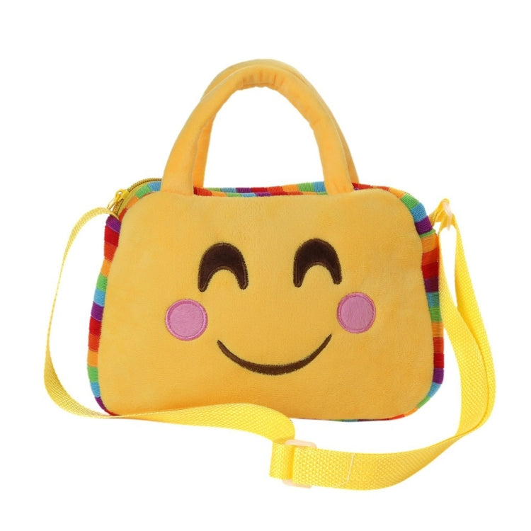 Portable Lovely Faces Square Shape Plush Doll Backpack, Kindergarten Children Shoulder Bag