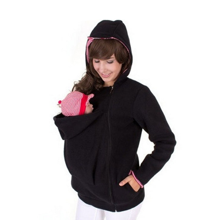 Three-in-one Multi-function Mother Kangaroo Zipper Hoodie Coat with Front Cap Size: S, Chest: 85-88cm, Waist: 65-67cm, Hip: 91-94cm My Store