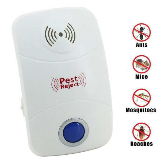 Electronic Ultrasonic Mosquito Rat Pest Control Repeller with LED Light, UK Plug, AC90V-250V