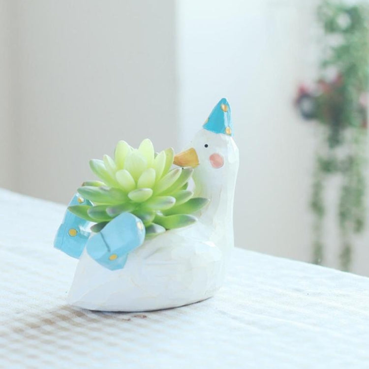 Lovely Home Garden Office Resin Cartoon Animal Shaped Plant Flower Pot Decoration Animal Flower Pots Planter My Store