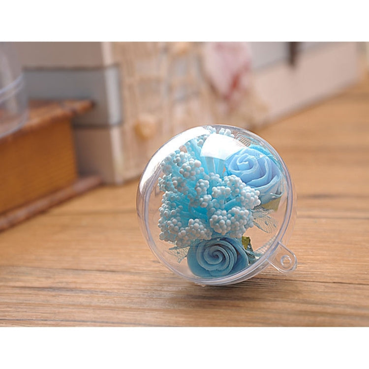 5 PCS Transparent Christmas Ball Hollow Plastic Sphere Ball Shaped Eternal Flower Ball Wedding Gifts Gift Box, Size: 5 x 5cm My Store