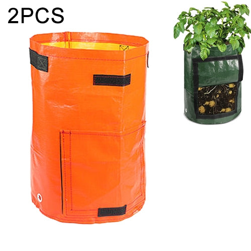 2 PCS 7 Gallons Potato Planting PE Bags Woven Fabric Bags Cultivation Garden Pots Vegetable Planting Bags Grow Bags Farm Garden Supplies-Reluova