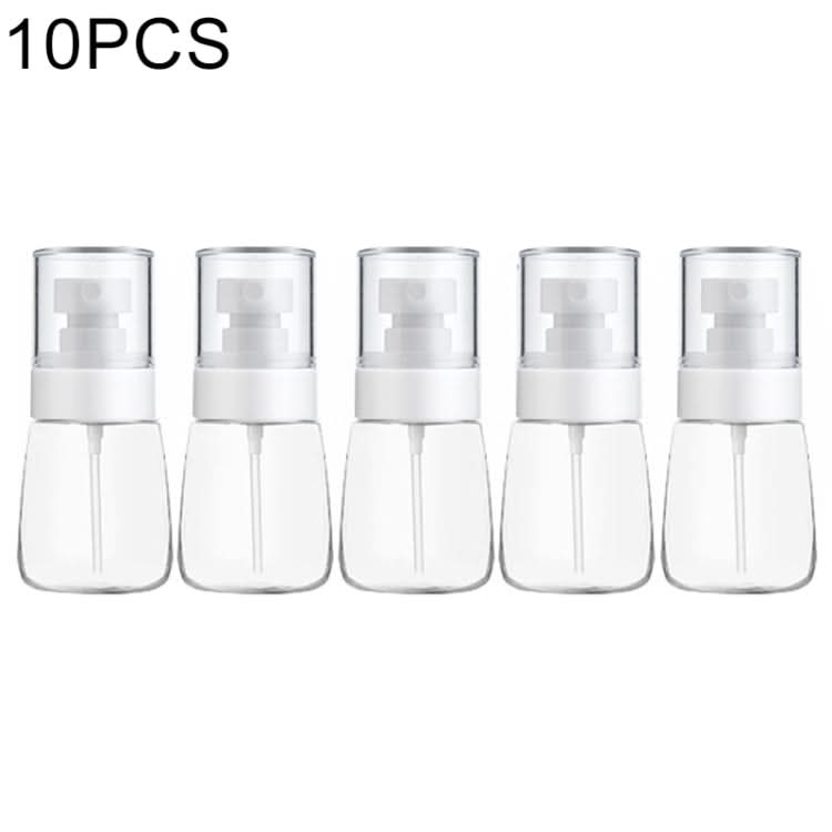 10 PCS Portable Refillable Plastic Fine Mist Perfume Spray Bottle Transparent Empty Spray Sprayer Bottle, 30ml - Reluova 