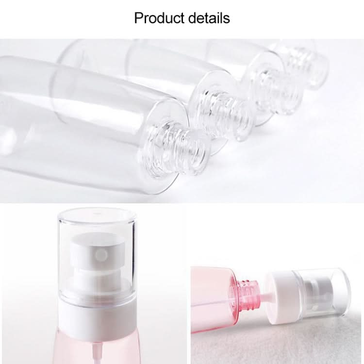 10 PCS Portable Refillable Plastic Fine Mist Perfume Spray Bottle Transparent Empty Spray Sprayer Bottle, 60ml - Reluova 