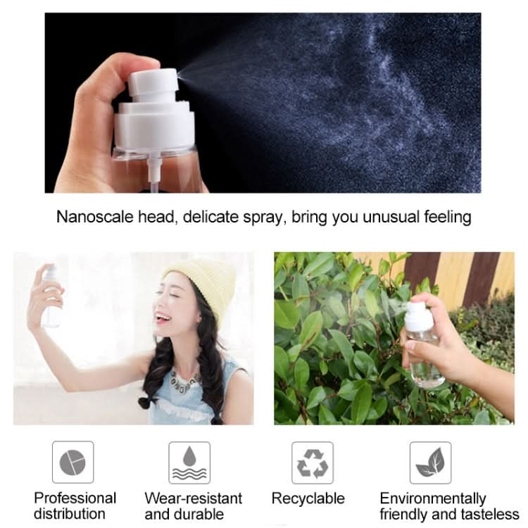 10 PCS Portable Refillable Plastic Fine Mist Perfume Spray Bottle Transparent Empty Spray Sprayer Bottle, 60ml - Reluova 