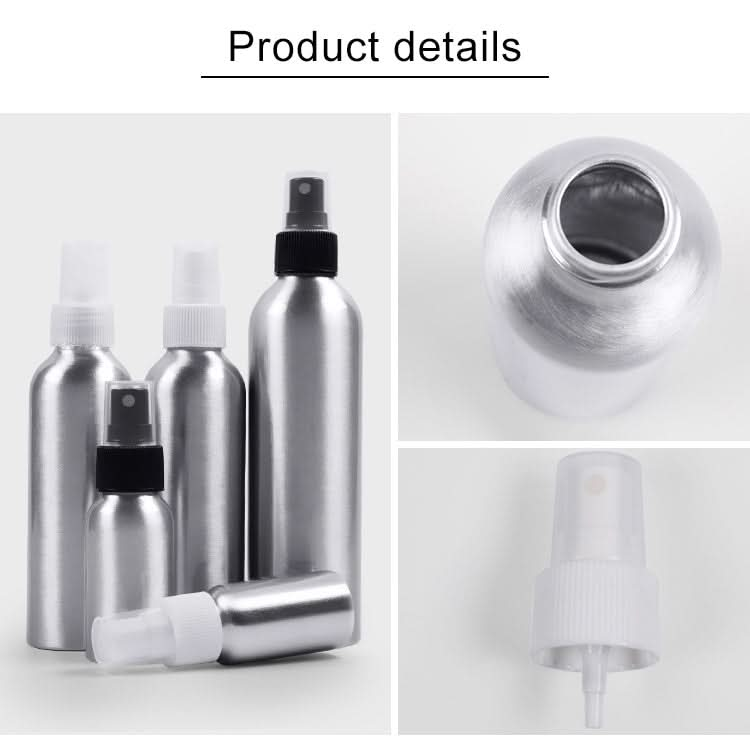 Refillable Glass Fine Mist Atomizers Aluminum Bottle, 50ml Reluova