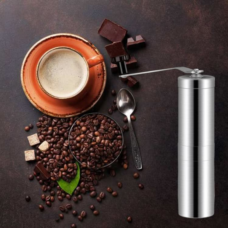 Portable Conical Burr Mill Manual Stainless Steel Hand Crank Coffee Bean Grinder, Capacity: 40g - Reluova