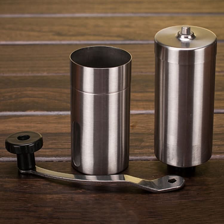 Portable Conical Burr Mill Manual Stainless Steel Hand Crank Coffee Bean Grinder, Capacity: 40g - Reluova