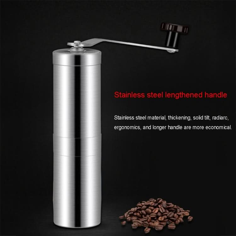 Portable Conical Burr Mill Manual Stainless Steel Hand Crank Coffee Bean Grinder, Capacity: 40g - Reluova