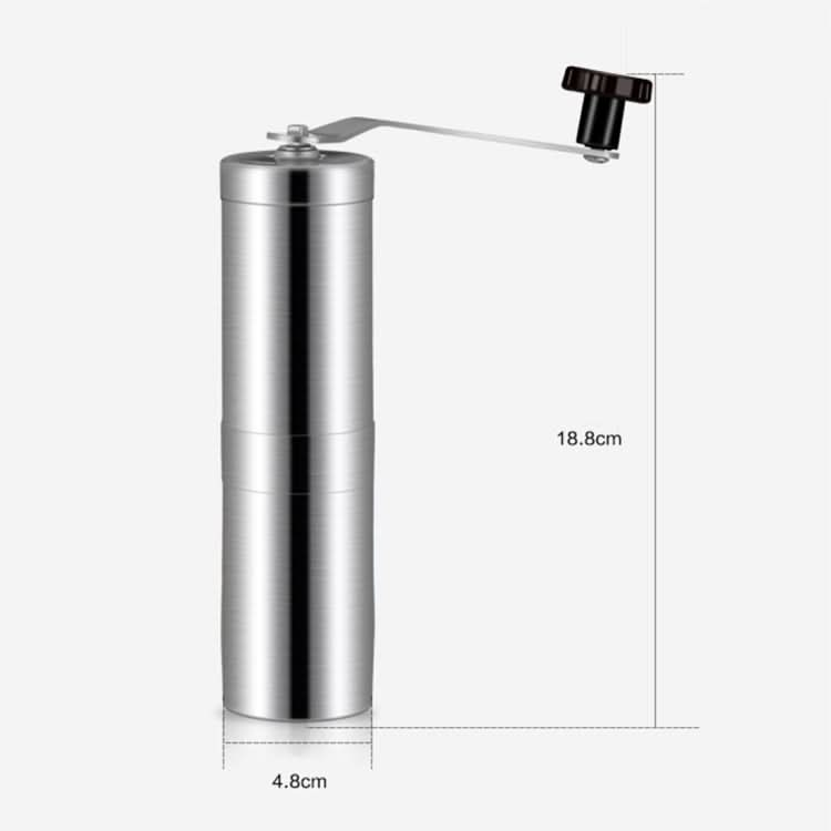 Portable Conical Burr Mill Manual Stainless Steel Hand Crank Coffee Bean Grinder, Capacity: 40g - Reluova