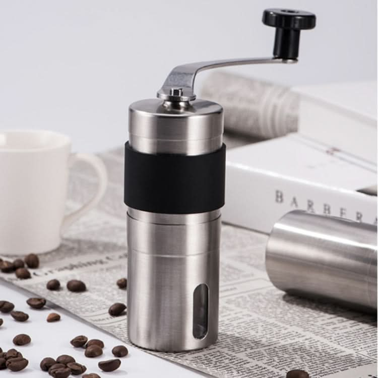 Portable Conical Burr Mill Manual Stainless Steel Hand Crank Coffee Bean Grinder, Capacity: 30g - Reluova