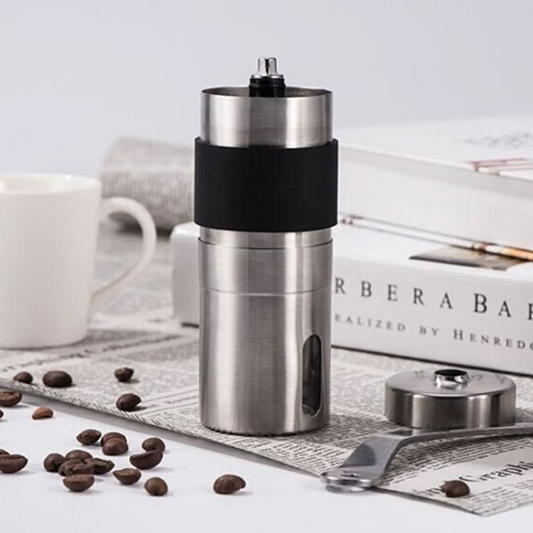 Portable Conical Burr Mill Manual Stainless Steel Hand Crank Coffee Bean Grinder, Capacity: 30g - Reluova