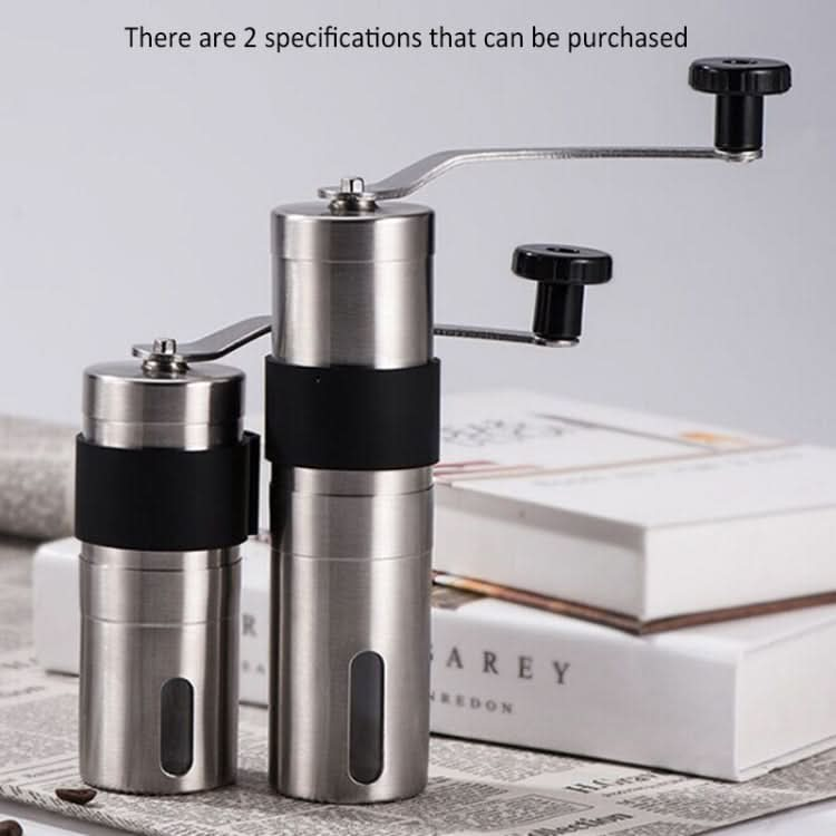 Portable Conical Burr Mill Manual Stainless Steel Hand Crank Coffee Bean Grinder, Capacity: 30g - Reluova