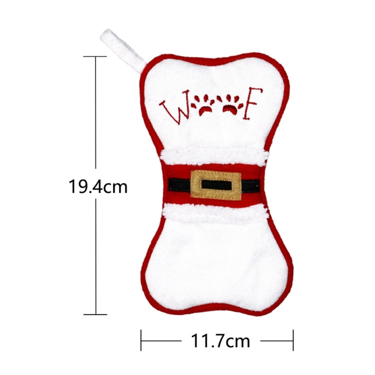 CX20223 Multi-function Bone Shape Christmas Sock Gift Bag Knife Fork Sleeve Christmas Tree Pendant Decoration My Store