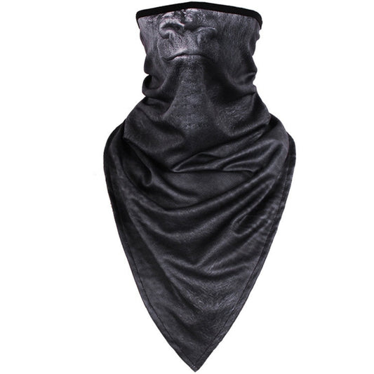 Multifunction Outdoor Windproof Triangle Towel Animal Mask Hood