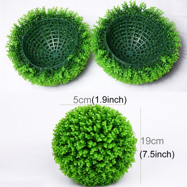 Artificial Green Eucalyptus Plant Ball Tree Wedding Event Home Outdoor Decoration Hanging Ornament, Diameter: 7.5 inch My Store