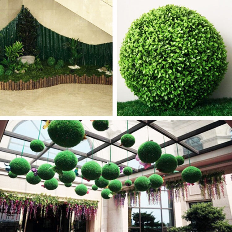 Artificial Green Eucalyptus Plant Ball Tree Wedding Event Home Outdoor Decoration Hanging Ornament, Diameter: 7.5 inch My Store