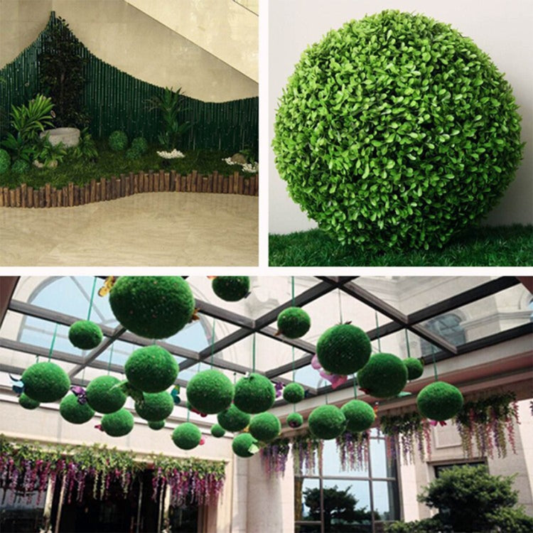 Artificial Aglaia Odorata Plant Ball Topiary Wedding Event Home Outdoor Decoration Hanging Ornament, Diameter: 4.7 inch My Store