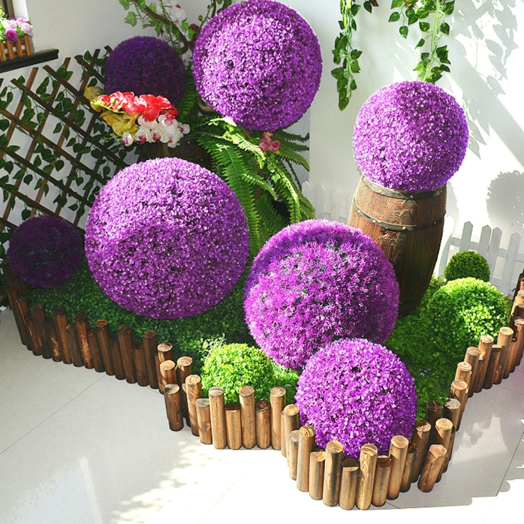 Artificial Grass Plant Ball Topiary Wedding Event Home Outdoor Decoration Hanging Ornament, Diameter: 4.7 inch My Store