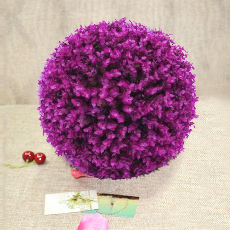 Artificial Purple Eucalyptus Plant Ball Tree Wedding Event Home Outdoor Decoration Hanging Ornament, Diameter: 7.5 inch My Store