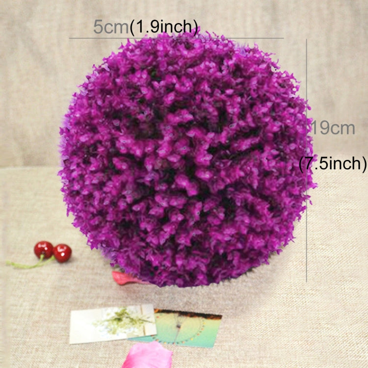 Artificial Purple Eucalyptus Plant Ball Tree Wedding Event Home Outdoor Decoration Hanging Ornament, Diameter: 7.5 inch My Store