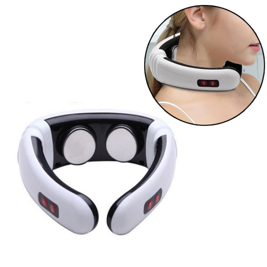 Household Electric Pulse Shock Neck Massager Intelligent Body Massager, Battery Powered (Not Include Battery) Reluova