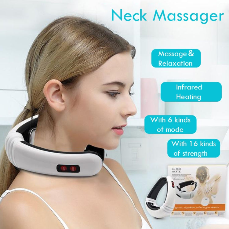 Household Electric Pulse Shock Neck Massager Intelligent Body Massager, Plug-in Reluova