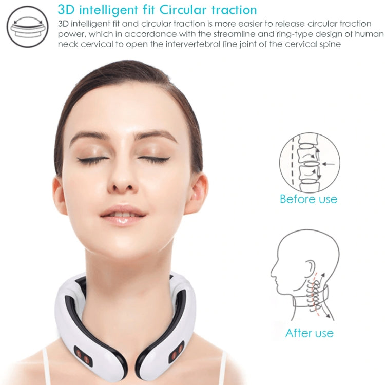 Household Electric Pulse Shock Neck Massager Intelligent Body Massager, Plug-in