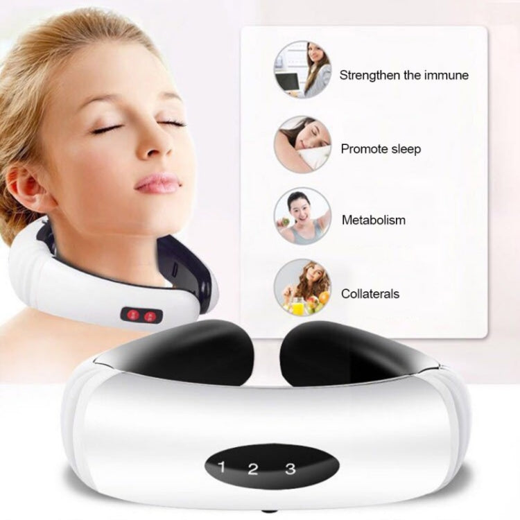 Household Electric Pulse Shock Neck Massager Intelligent Body Massager, Plug-in Reluova