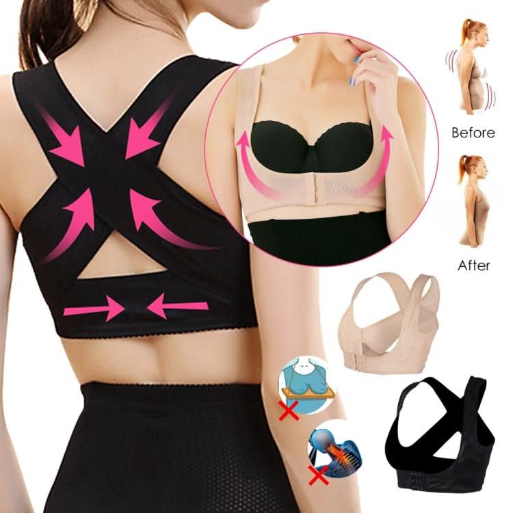 Women Ultrathin Kyphosis Correction Shoulder Support Tight-fitting Orthopedic Belt, Size:L Reluova