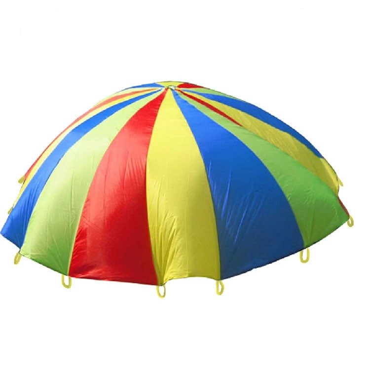 3.6m Children Outdoor Game Exercise Sport Toys Rainbow Umbrella Parachute Play Fun Toy with 8 Handle Straps for Families / Kindergartens / Amusement Parks Reluova