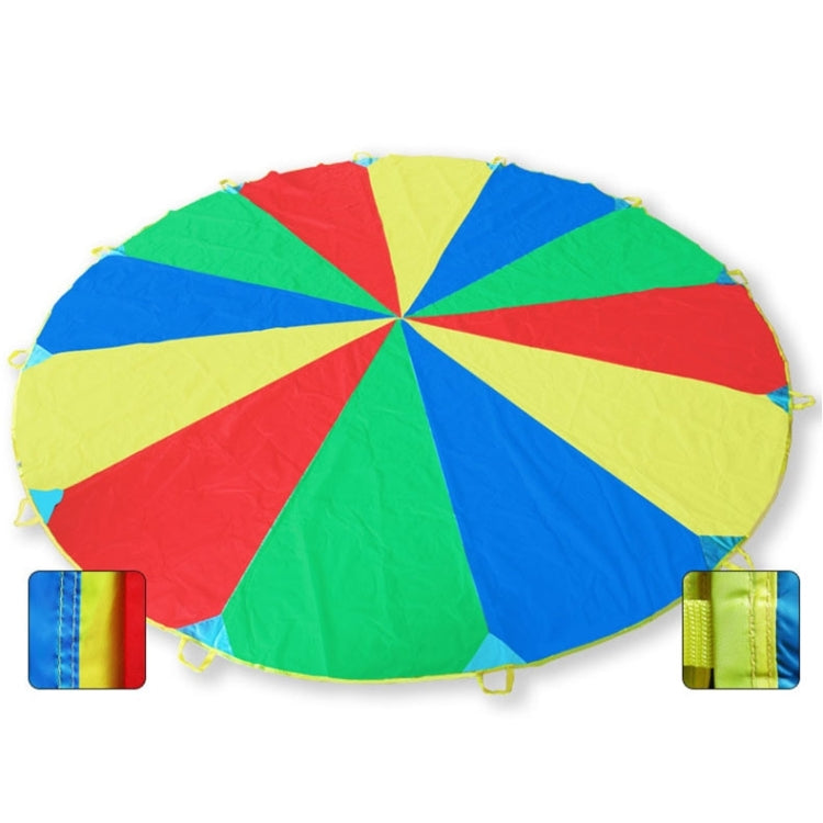 3.6m Children Outdoor Game Exercise Sport Toys Rainbow Umbrella Parachute Play Fun Toy with 8 Handle Straps for Families / Kindergartens / Amusement Parks