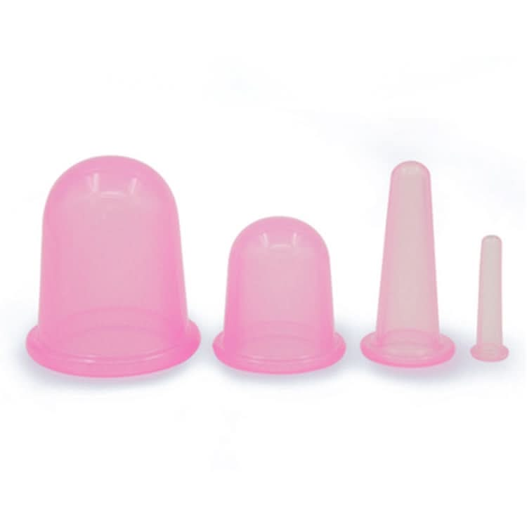 4 in 1 Health Care Body Massage Vacuum Silicone Cupping Cups,Random Color Delivery-Reluova