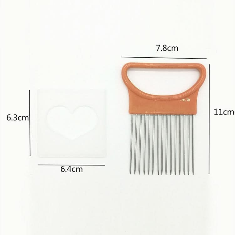 Stainless Steel Vegetable Onion Cutter Holder Meat Needle Kitchen Tools - Reluova