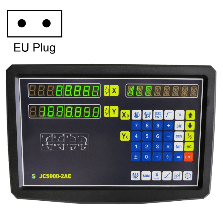 JCS900-2AE Two Axes Digital Readout Display Milling Lathe Machine, EU Plug My Store