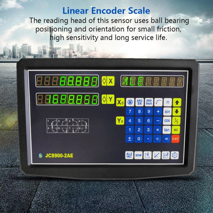 JCS900-2AE Two Axes Digital Readout Display Milling Lathe Machine, EU Plug My Store