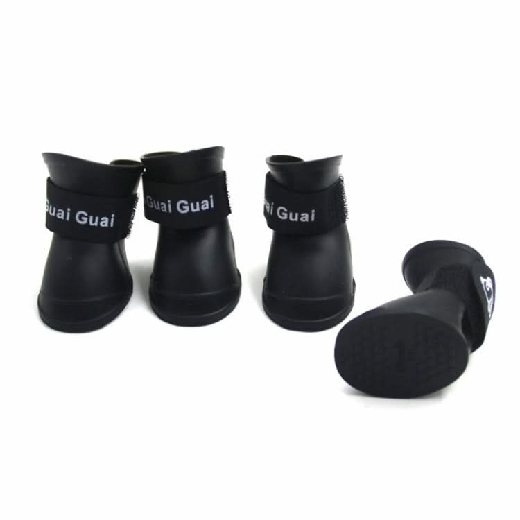 Lovely Pet Dog Shoes Puppy Candy Color Rubber Boots Waterproof Rain Shoes, S, Size:  4.3 x 3.3cm - Reluova