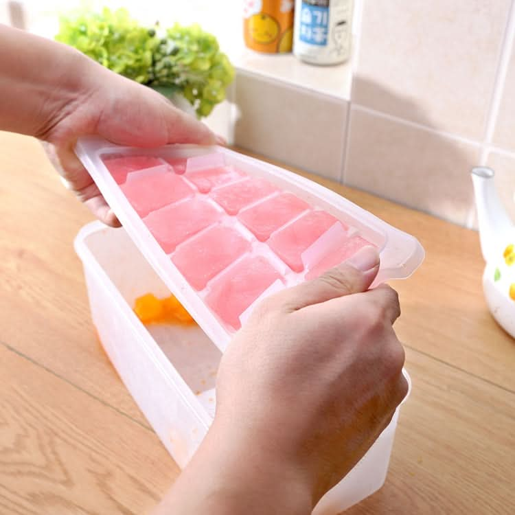 Small Square Ice Mold Trays Multi-layer Mold with Cover Ice Storage Box, 2 Layers - Reluova