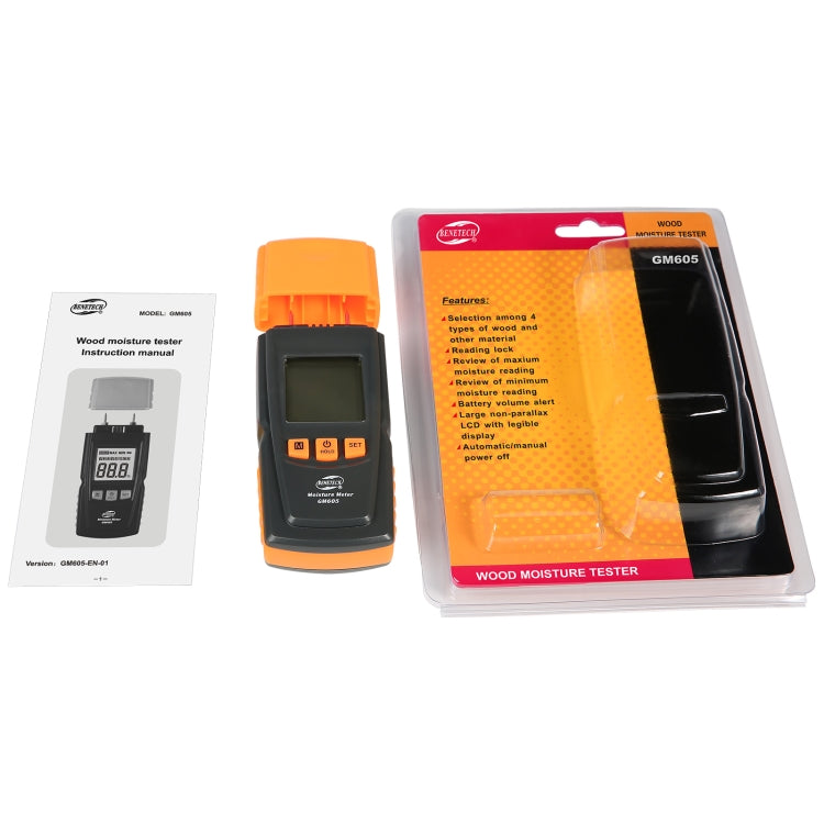 BENETECH GM605 Digital Wood Moisture Meter Humidity Tester Timber Damp Detector My Store