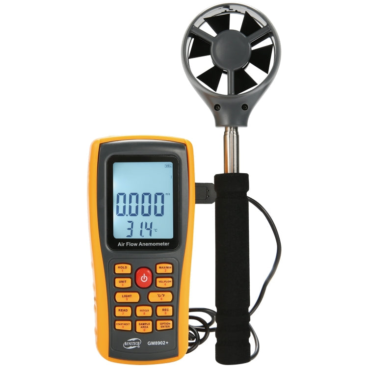 BENETECH GM8902+ LCD Display Digital Digital Anemometer Air Flow Wind Speed Scale Meter My Store