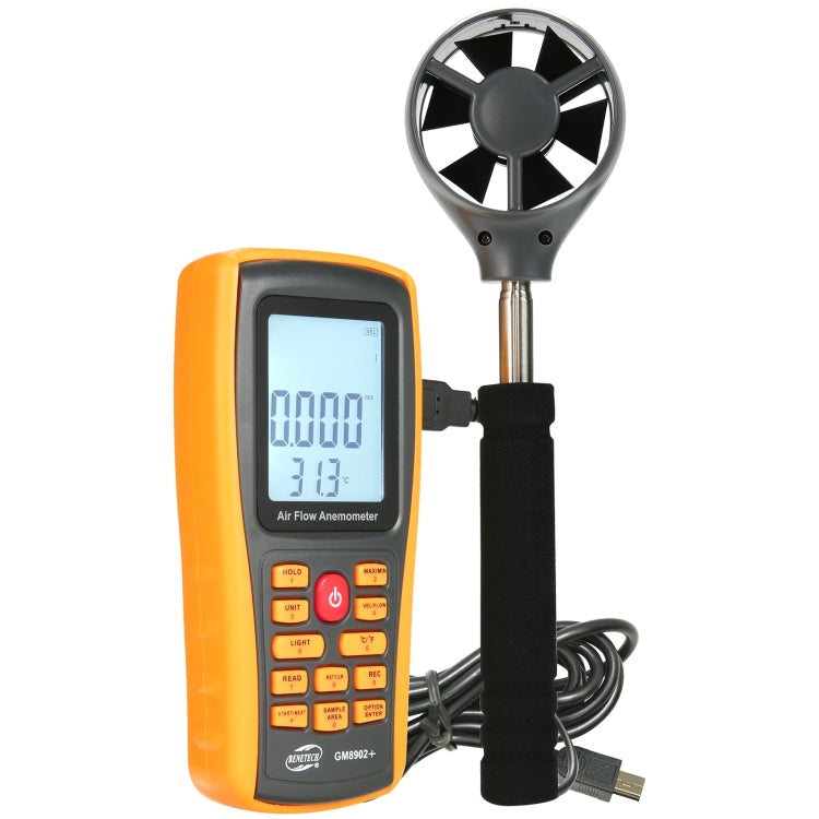 BENETECH GM8902+ LCD Display Digital Digital Anemometer Air Flow Wind Speed Scale Meter My Store