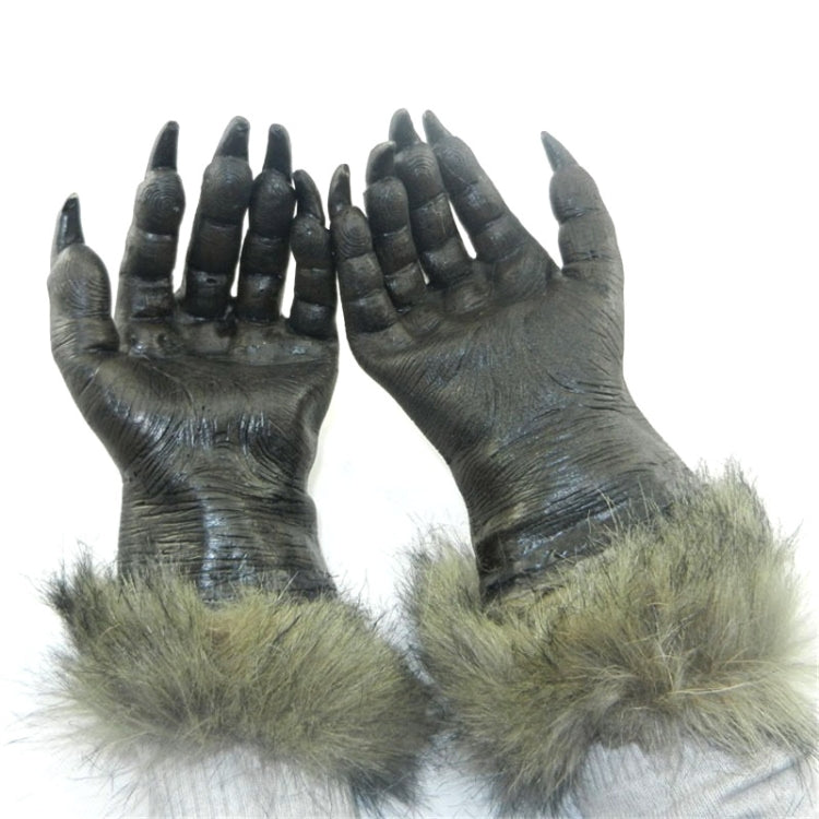 1 Pair Halloween Decoration Latex Wolf Gloves Halloween Festival Party Fancy Masquerade Glove Props