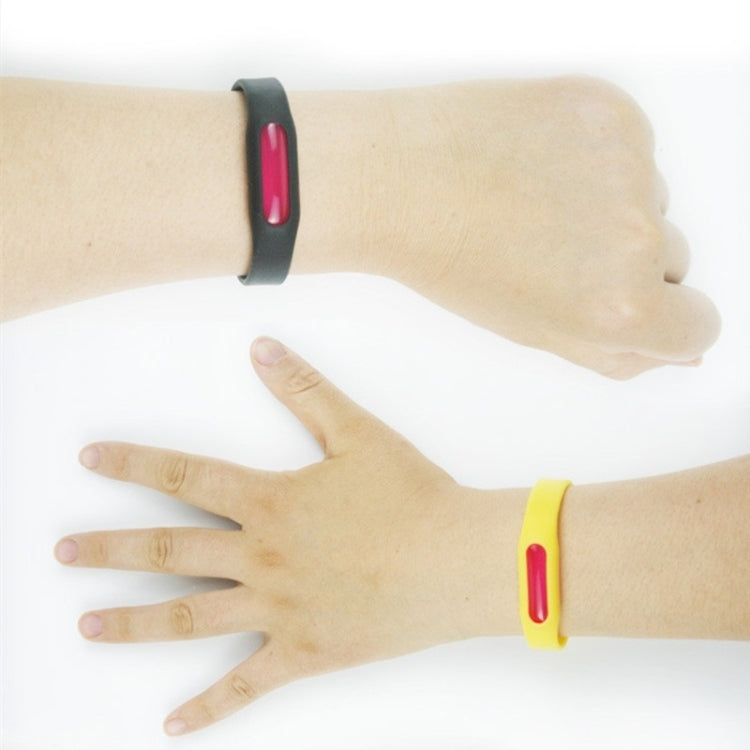 10 PCS Anti-mosquito Silicone Repellent Bracelet Buckle Wristband Bugs Away, Suitable for Children and Adults, Length:23cm, Random Color Delivery