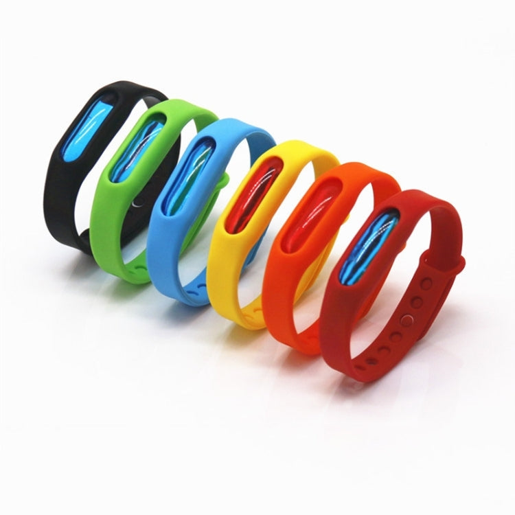 5 PCS Anti-mosquito Silicone Repellent Bracelet Buckle Wristband Bugs Away, Suitable for Children and Adults, Length:23cm, Random Color Delivery My Store