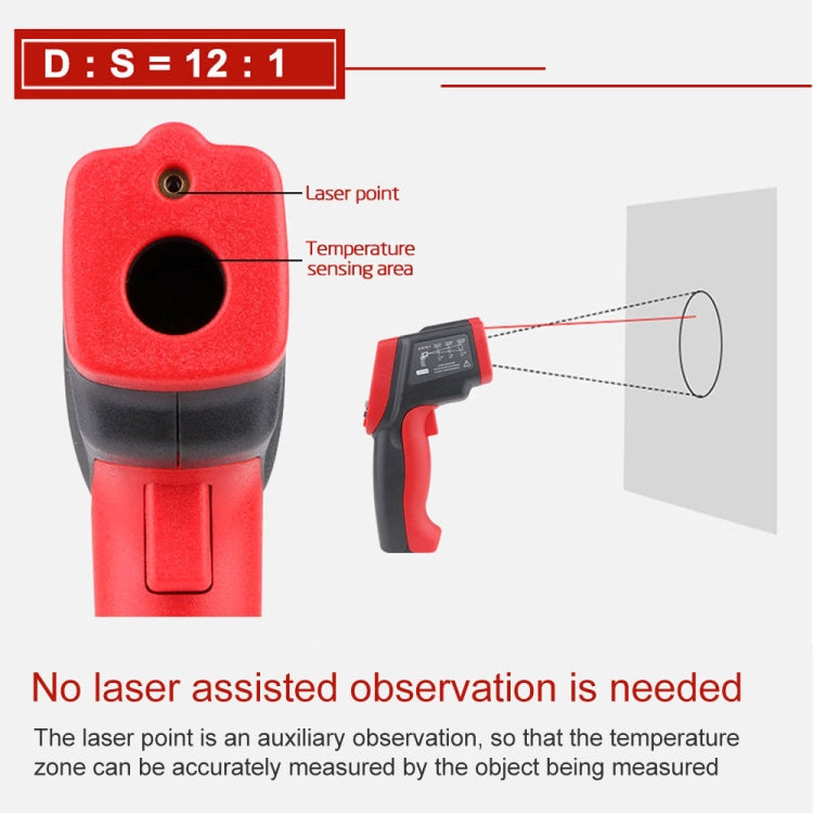 Wintact WT900 -50 Degree C~950 Degree C Handheld Portable Outdoor Non-contact Digital Infrared Thermometer