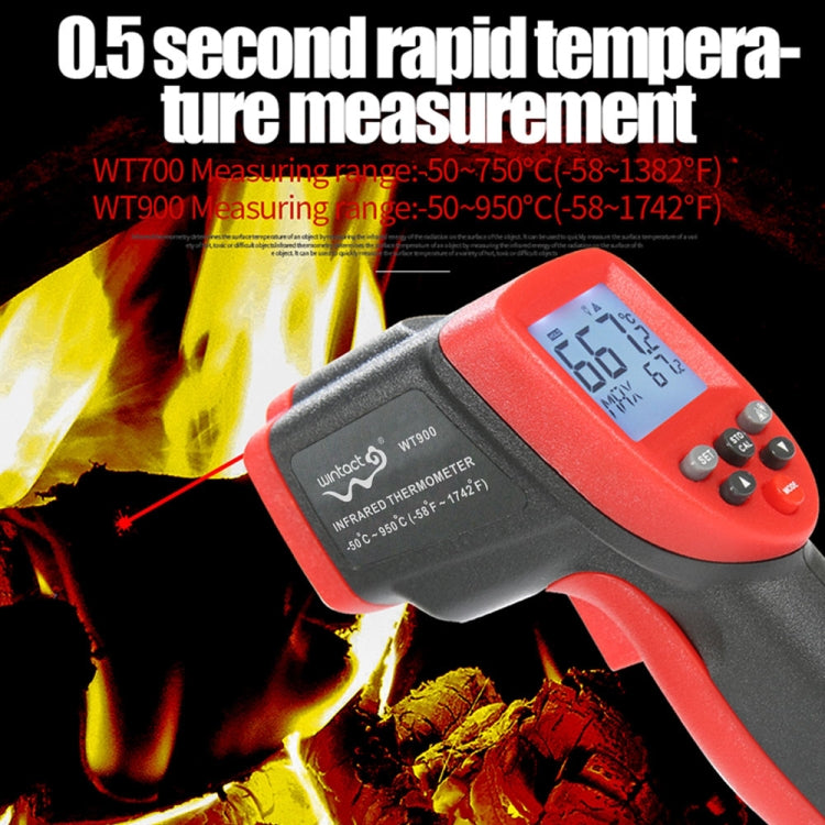 Wintact WT900 -50 Degree C~950 Degree C Handheld Portable Outdoor Non-contact Digital Infrared Thermometer My Store