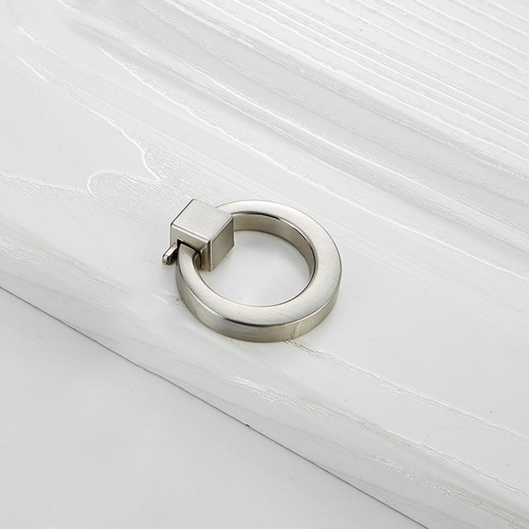 4201 Wire Drawing Single Hole Zinc Alloy Ring Round Handle for Cabinet Wardrobe Drawer Door My Store