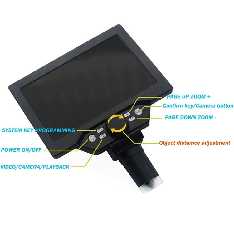 G1200 7 inch LCD Screen 1200X Portable Electronic Digital Desktop Stand Microscope, AU Plug My Store