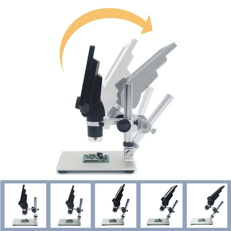 G1200 7 inch LCD Screen 1200X Portable Electronic Digital Desktop Stand Microscope, UK Plug My Store