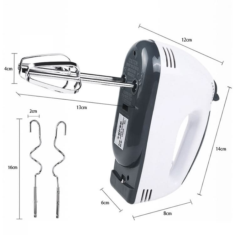 KN007364 100W Household Seven-speed Adjustable Handheld Electric Egg Beater, EU Plug - Reluova